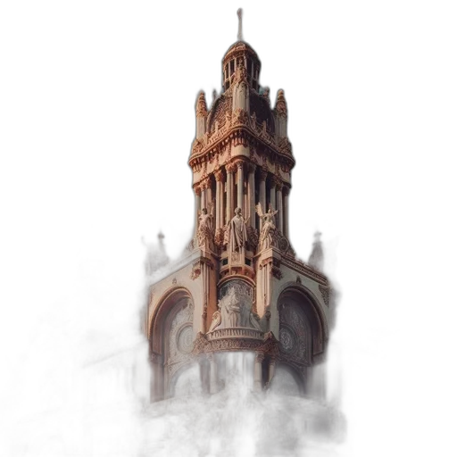 building, crown, dress, face transparent PNG cut-out