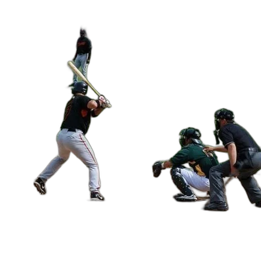baseball, player, bat, catcher transparent PNG cut-out