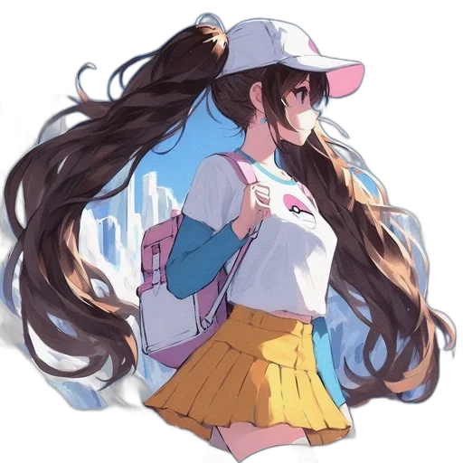 hat, dress, jacket, staff transparent PNG cut-out