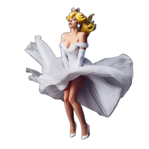 dress, concept art, 3d render, photorealistic transparent PNG cut-out