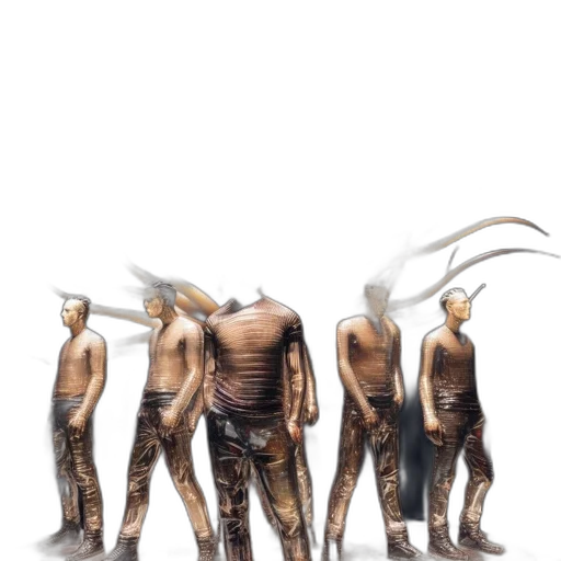 mask, staff, creature, hair transparent PNG cut-out