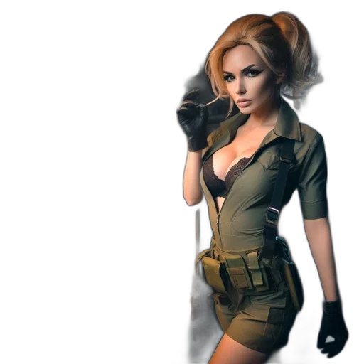 weapon, dress, jacket, concept art transparent PNG cut-out