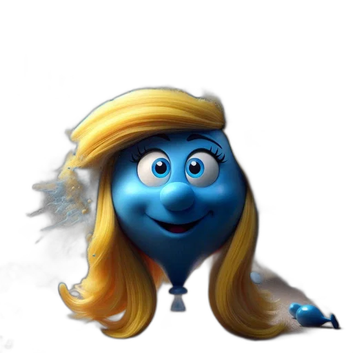 staff, hair, face, crown transparent PNG cut-out
