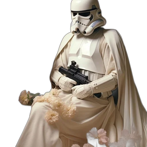 weapon, concept art, photorealistic, stormtrooper transparent PNG cut-out