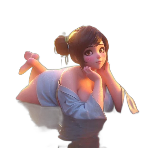 dress, creature, crown, staff transparent PNG cut-out