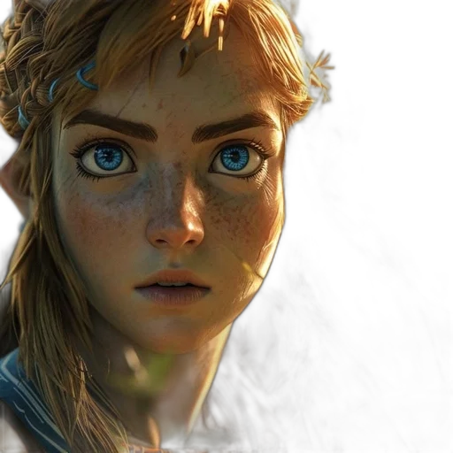 face, dragon, concept art, photorealistic transparent PNG cut-out