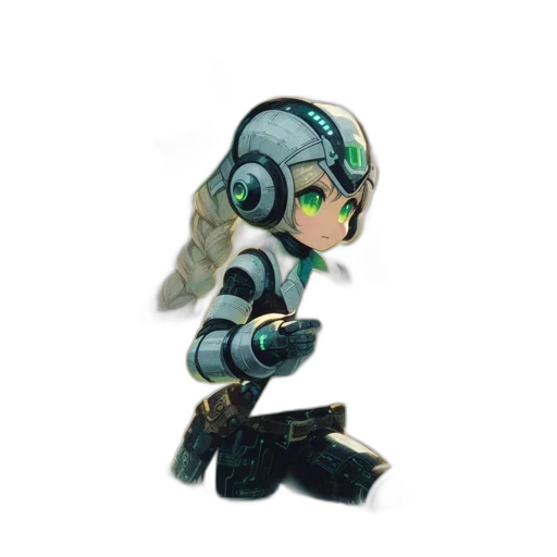 robot, weapon, creature, staff transparent PNG cut-out