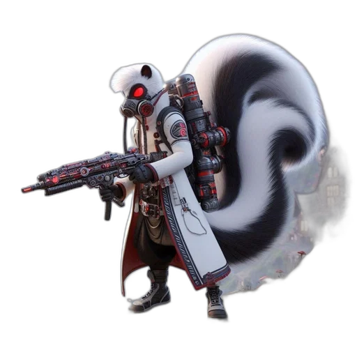 weapon, robot, staff, mask transparent PNG cut-out