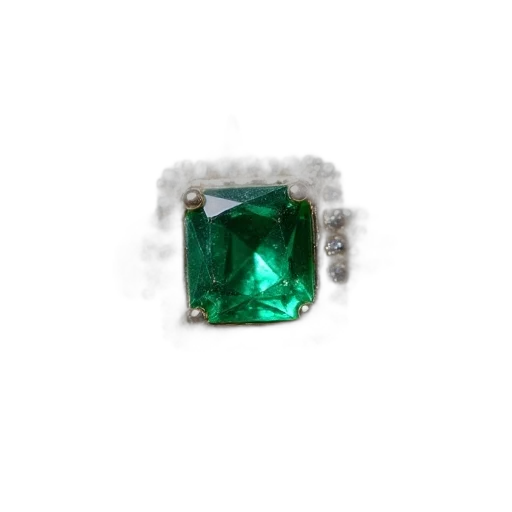 jewelry, crown, green, square transparent PNG cut-out
