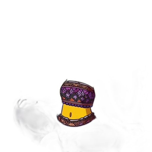 hat, crown, mask, staff transparent PNG cut-out