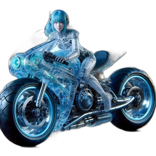 car, robot, concept art, 3d render transparent PNG cut-out