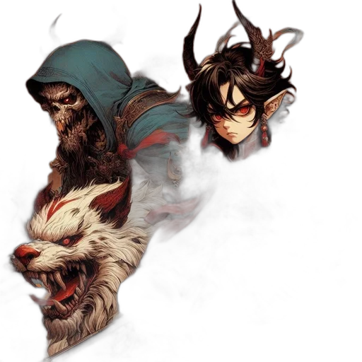 mask, dragon, concept art, fantasy art transparent PNG cut-out