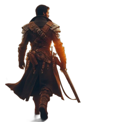sword, weapon, dragon, jacket transparent PNG cut-out