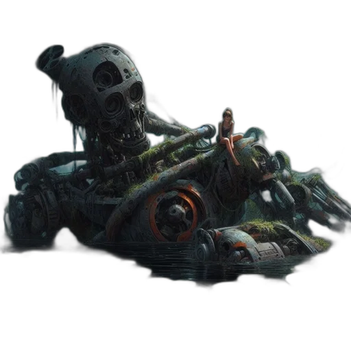 car, weapon, creature, robot transparent PNG cut-out