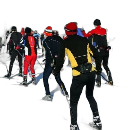 jacket, concept art, group, skiers transparent PNG cut-out