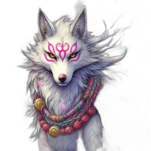 jewelry, mask, creature, staff transparent PNG cut-out