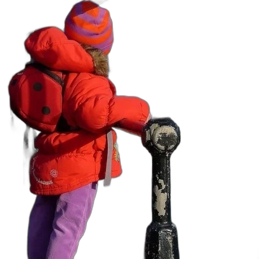 jacket, staff, umbrella, weapon transparent PNG cut-out