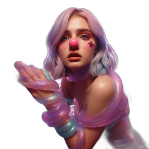 face, dress, jewelry, fantasy art transparent PNG cut-out
