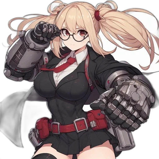 weapon, staff, jacket, robot transparent PNG cut-out