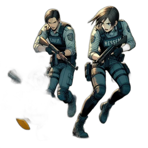 weapon, staff, jacket, concept art transparent PNG cut-out