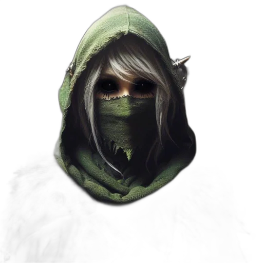 mask, face, staff, weapon transparent PNG cut-out