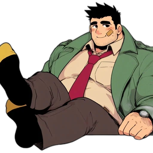 jacket, staff, cartoon, concept art transparent PNG cut-out