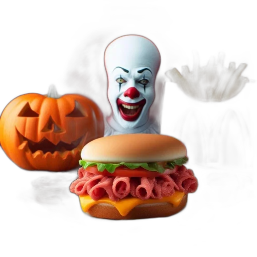 food, creature, 3d render, concept art transparent PNG cut-out
