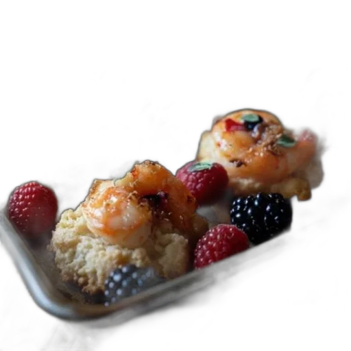 food, shrimp, prawns, served transparent PNG cut-out