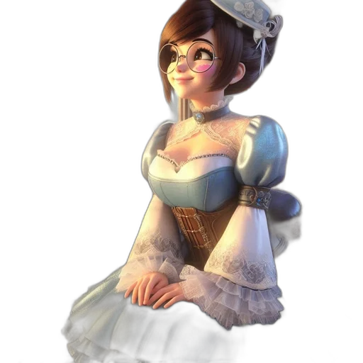 dress, staff, crown, face transparent PNG cut-out