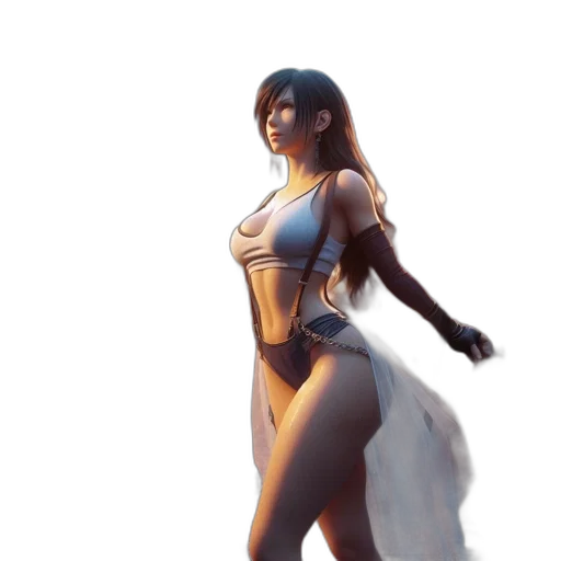 dress, concept art, fantasy art, 3d render transparent PNG cut-out