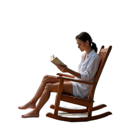 furniture, 3d render, photorealistic, woman transparent PNG cut-out