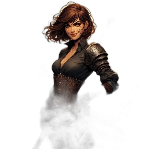staff, jacket, face, weapon transparent PNG cut-out