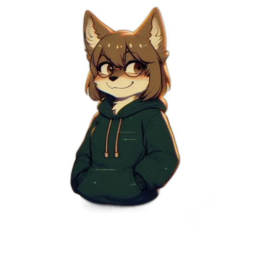 jacket, staff, animal, creature transparent PNG cut-out