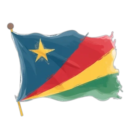 mauritius, flag, vector, illustration transparent PNG cut-out