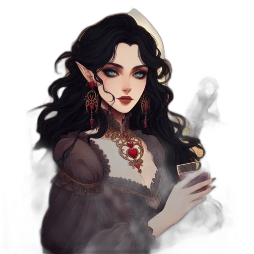 jewelry, crown, dress, staff transparent PNG cut-out