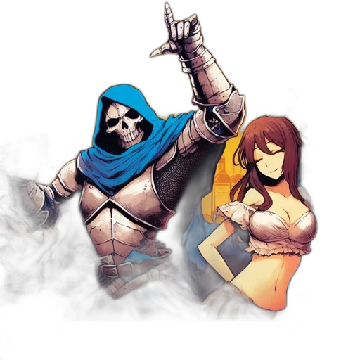 mask, concept art, comic book art, fantasy art transparent PNG cut-out