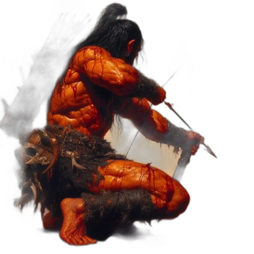 creature, hair, animal, weapon transparent PNG cut-out