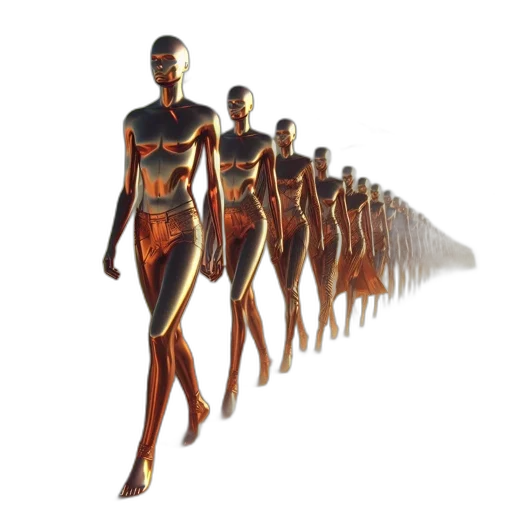 concept art, 3d render, line, metallic transparent PNG cut-out