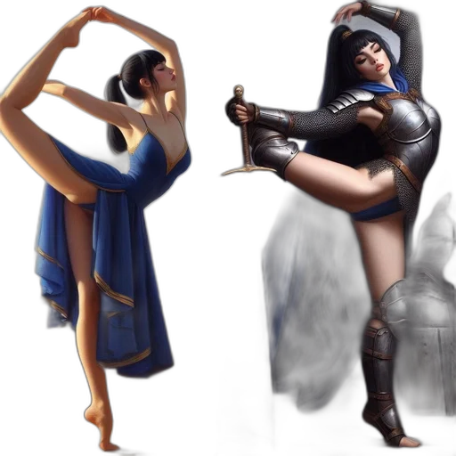 concept art, fantasy art, comic book art, 3d render transparent PNG cut-out