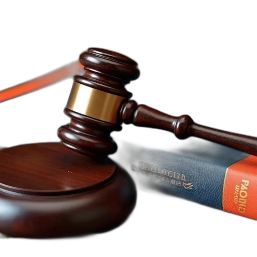 wooden, gavel, black, handle transparent PNG cut-out