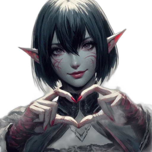 face, fantasy art, pixel art, concept art transparent PNG cut-out