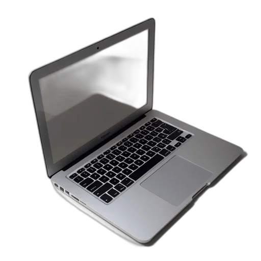 3d render, macbook, pro, has transparent PNG cut-out