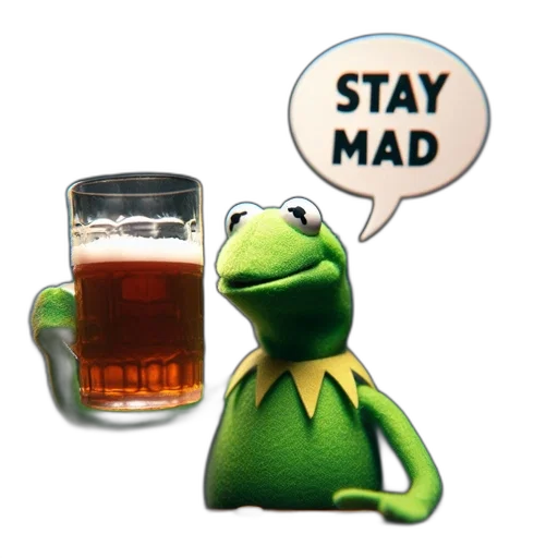 kermit, frog, famous, muppet transparent PNG cut-out