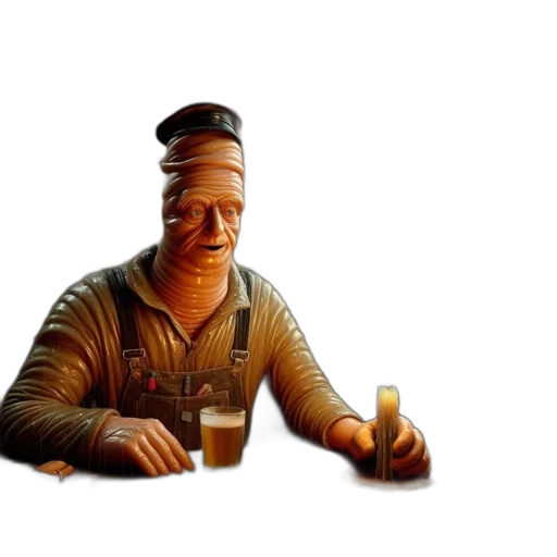 bottle, hat, face, crown transparent PNG cut-out