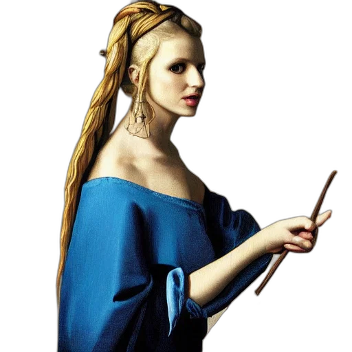 staff, dress, jewelry, fantasy art transparent PNG cut-out
