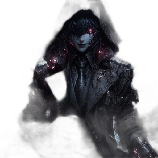 jacket, mask, robot, creature transparent PNG cut-out