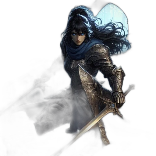 sword, staff, weapon, fantasy art transparent PNG cut-out