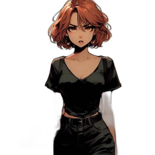 dress, jacket, face, staff transparent PNG cut-out