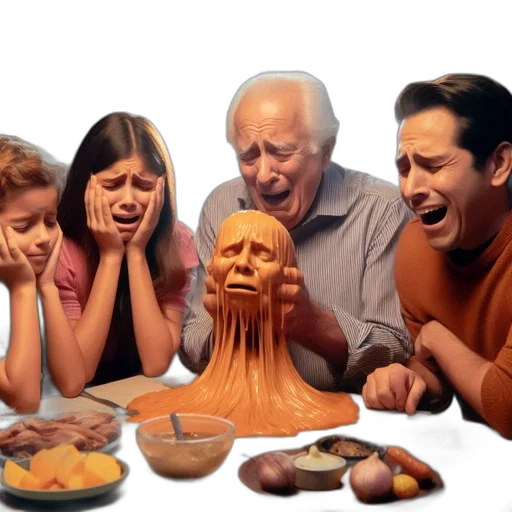 mask, food, face, photorealistic transparent PNG cut-out