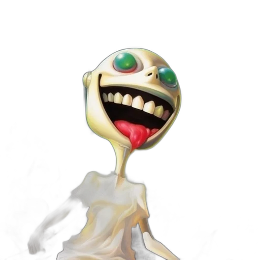 creature, mask, staff, robot transparent PNG cut-out